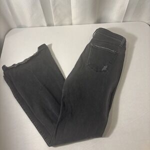 Flying Monkey Jeans‎ Women's Size 25 High Rise Flare Black Cotton Blend